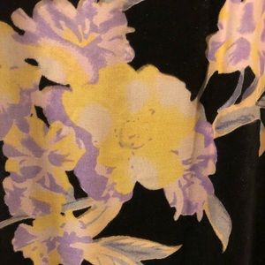 Floral velvet burnout dress small